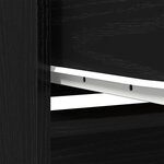 vidaXL Armoire avec tiroir chêne noir 55 5x34x119 5 cm bois ingénierie