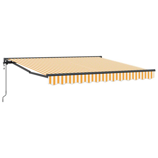 vidaXL Cadre d'auvent Jaune et blanc 300 x 250 cm