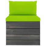 vidaXL Salon palette de jardin 6 Pièces avec coussins Bois de pin massif