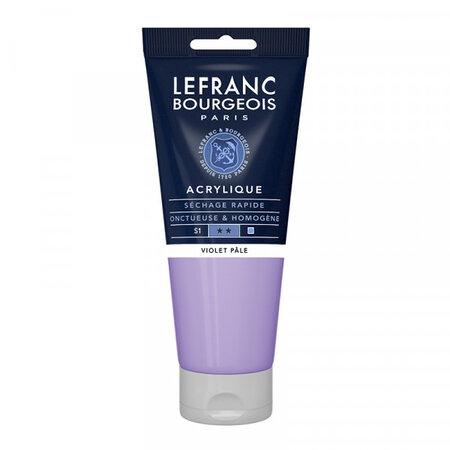 Peinture acrylique en tube - violet pale - 200ml - lefranc & bourgeois