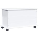 vidaXL Coffre de rangement et roulettes ALTA blanc 73x39 5x43 cm