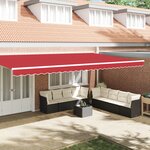 vidaXL Valence de store pour cadre de 6 m Rouge 5.8 x 0.2 m