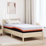 vidaXL Matelas Blanc  Gris 120 x 200 cm Mousse