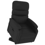 vidaXL Fauteuil Noir Similicuir