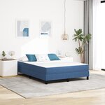 Matelas à ressorts ensachés vidaXL Bleu Medium 140x200x20 cm Tissu