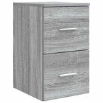 vidaXL Meuble de Salle de Bain In-between Sonoma gris 30 x 35 x 50 cm