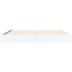vidaXL Cadre de lit blanc 150x200 cm bois d'ingénierie