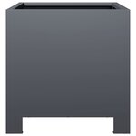 vidaXL Jardinières 2 Pièces anthracite 30x30x30 cm acier