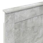 vidaXL Tête de lit avec tête de lit Gris béton 80 cm Bois d'ingénierie