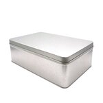 Boîte à sucre fer blanc  vernis alimentaire  19 x 12 x 6.5 cm