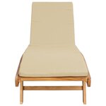 vidaXL Transat Marron et beige Polyester