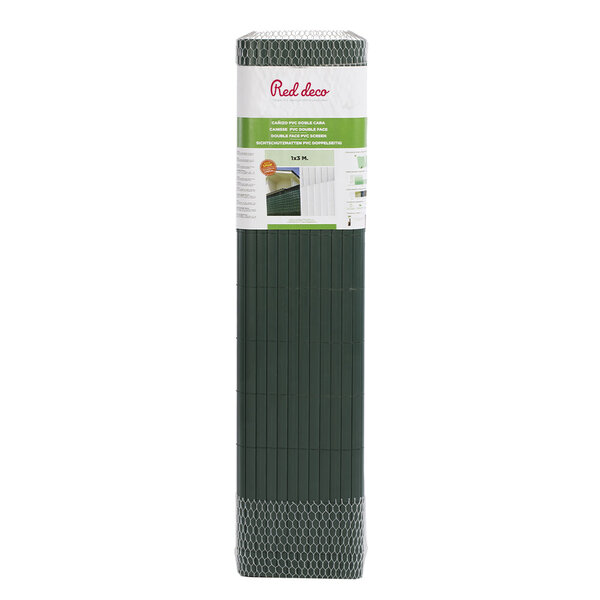Canisse double face vert pvc 1x3m