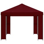 vidaXL Pavillon 4 × 3 m Bordeaux Polyester et Acier 190 gsm