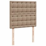 VidaXL Cadre de lit ottoman et matelas cappuccino 100x200cm similicuir