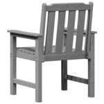 vidaXL Chaises de jardin 6 Pièces Gris clair 65 5 x 55 5 x 88 cm en HDPE