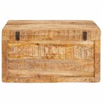 vidaXL Boîte de Rangement avec stockage Marron bois de manguier massif