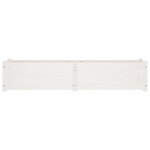 vidaXL Lit surélevé de jardin Blanc 150x31x31 cm Bois de sapin massif