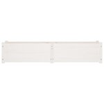 vidaXL Lit surélevé de jardin Blanc 150x31x31 cm Bois de sapin massif