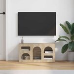 vidaXL Meuble TV Chêne Sonoma 80 x 35 x 40 cm Bois d'ingénierie