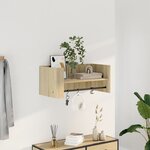 vidaXL Étagère murale chêne sonoma 70 5x35x30 5 cm bois d'ingénierie