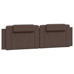 vidaXL Cadre de lit avec lumières LED marron 180x200 cm similicuir