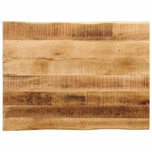 vidaXL Dessus de table bord vivant 90x60x3 8 cm bois de manguier brut