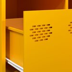 vidaXL Meuble TV jaune moutarde 68x50x43 5 cm acier laminé à froid