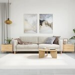 vidaXL Tables basses 2 Pièces chêne sonoma 50x50x40 cm bois d'ingénierie