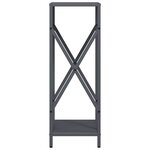 vidaXL Portant de bois chauffage anthracite 34x25x70 cm