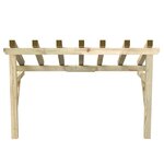 vidaXL Auvent de porte 200x100x100 cm Bois de pin solide