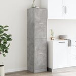 vidaXL Armoire d'apothicaire gris béton 40x41x174 5 cm bois ingénierie