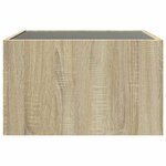 vidaXL Table basse avec LED infini chêne sonoma 50x50x30 cm