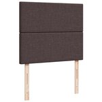 vidaXL Sommier à lattes de lit avec matelas Marron foncé 120x200 cm