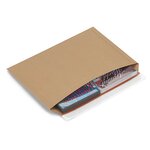 Pochette carton recyclé à fermeture adhésive - pochette ouverture grand côté 29 2cm x 19 4cm (lot de 100)
