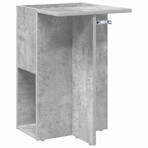 vidaXL Table d'appoint Gris béton 35 x 40 x 55 cm Bois d'ingénierie