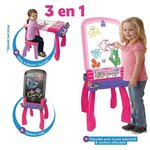 VTECH Magi chevalet interactif 3 en 1 rose