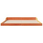 vidaXL Cadre de lit Marron cire 200 x 210 cm Bois massif en pin
