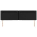 vidaXL Tête de lit Montage mural avec tête de lit Noir 180 cm PVC
