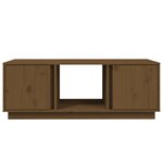 vidaXL Table basse Marron miel 110x50x40 cm Bois massif de pin