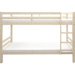 Lits superposés séparables enfant - 2 x 90 x 190 cm - Pin massif naturel - Sommier inclus