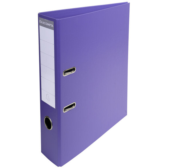 Classeur à levier PVC A4 dos de 70mm. - Violine EXACOMPTA