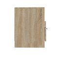 vidaXL Meuble TV Chêne sonoma 150x33 5x45 cm Bois d'ingénierie