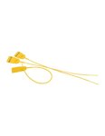 (sachet (100 scelles)) scellé de sécurité à tige crantée jaune
