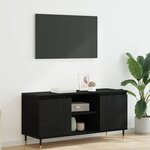 vidaXL Meuble TV Chêne noir 104 x 35 x 50 cm Bois d'ingénierie