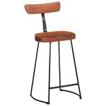 vidaXL Tabourets de bar lot de 2 49x43x88 cm bois de manguier massif