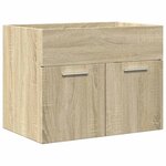 vidaXL Ensemble de meubles de salle de bain 2 Pièces chêne sonoma