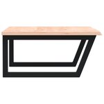 vidaXL Étagère de vasque murale acier et bois de chêne massif