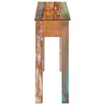 vidaXL Table console 110x30x75 cm bois massif de récupération