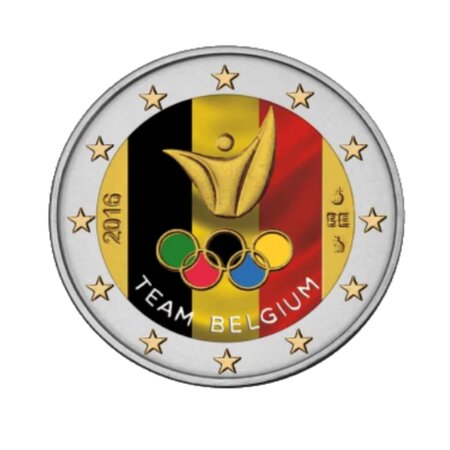 Pièce commémorative 2 euros - Belgique 2016 - Jeux Olympiques de Rio