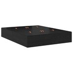 vidaXL Lit de rangement en chêne noir 135x190 cm